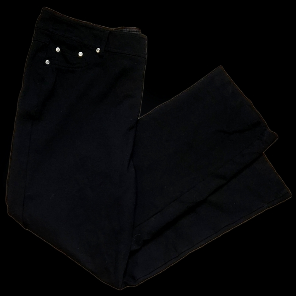 #C61 Ellen Women’s Casual Plus Size Black Pants